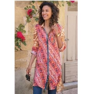 Anthro Soft Surroundings Boho Tunic Dress Paisley